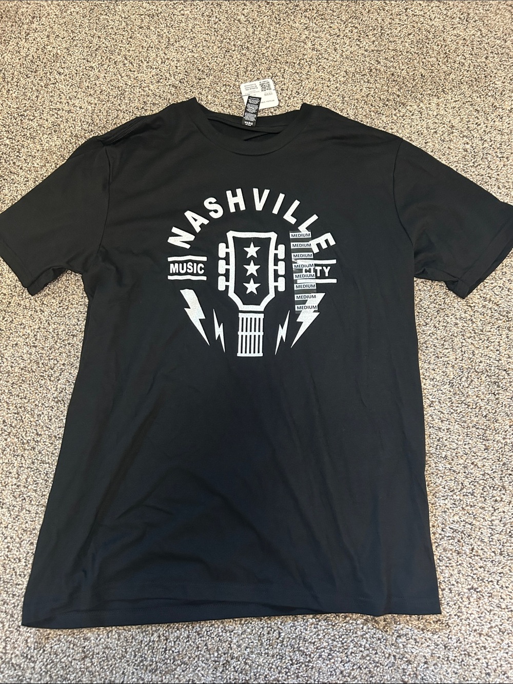 Nashville Music City Graphic Tee - Black